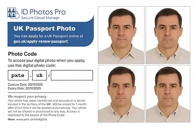UK passport photo service for British expats in USA