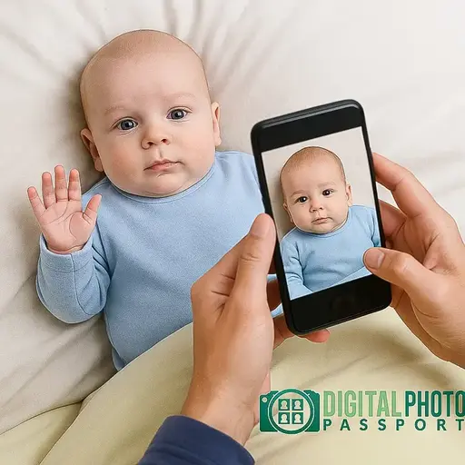 Passport photo for visa and ID